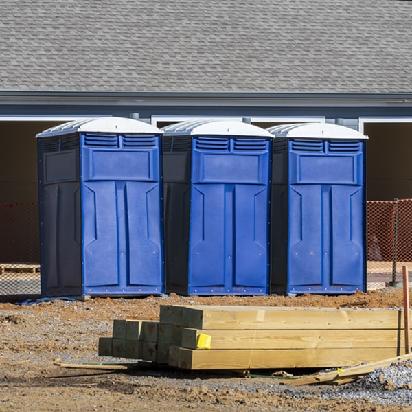 what is the maximum capacity for a single portable toilet in Livonia